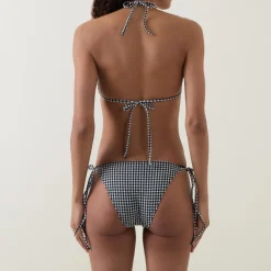 Clearance Sabrina Gingham Seersucker Two-Piece Bikini Set Women Swimwear & Beachwear