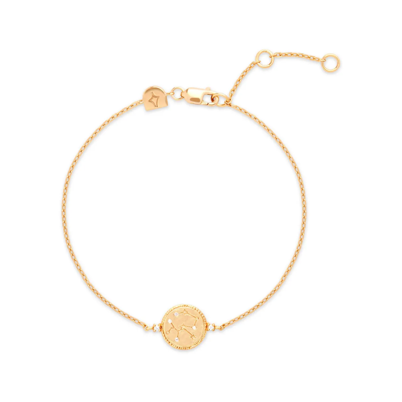 Outlet Sagittarius Zodiac Pendant 18k Gold-Plated Bracelet Women Bracelets