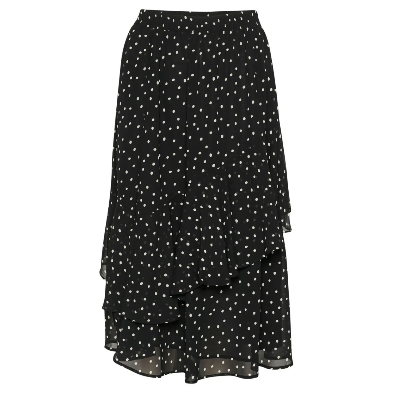 Hot Sally High-Rise Dotted Chiffon Skirt Women Skirts