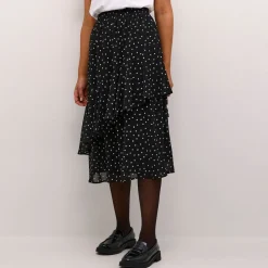 Hot Sally High-Rise Dotted Chiffon Skirt Women Skirts