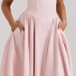 Samaria Twill Corset Dress Women Dresses