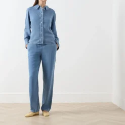 New Samos Denim Shirt Women Tops