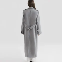 New Sander Double-Breasted Coat Women Coats & Jackets