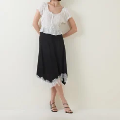 Sandi Pintuck Embroidered Blouse Women Tops