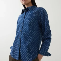 Discount Sarafia Textured Shirt Women Tops