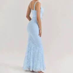 Hot Sarai Lace Godet Dress Women Dresses