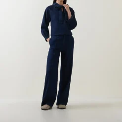 Online Sassi Pussybow Denim Blouse Women Tops