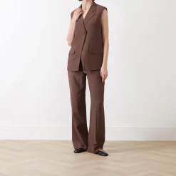 Hot Sathena Single-Breasted Waistcoat Women Coats & Jackets