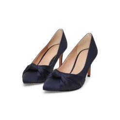 Satin Knot Front Courts Women Heels