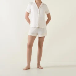 Satin Lace Pyjama Set Women Sleepwear
