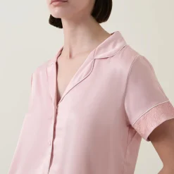 Online Satin Lace Top & Shorts Pyjama Set Women Sleepwear