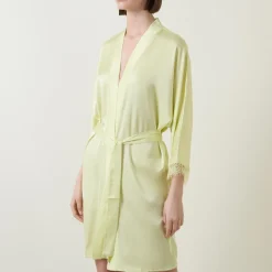 Best Satin Secrets Lace Trim Robe Women Sleepwear