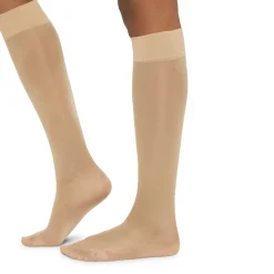 Sale Satin Touch Knee Highs Cosmetic Women Hosiery