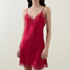 Clearance Scarlett Lace Silk Chemise Women Sleepwear