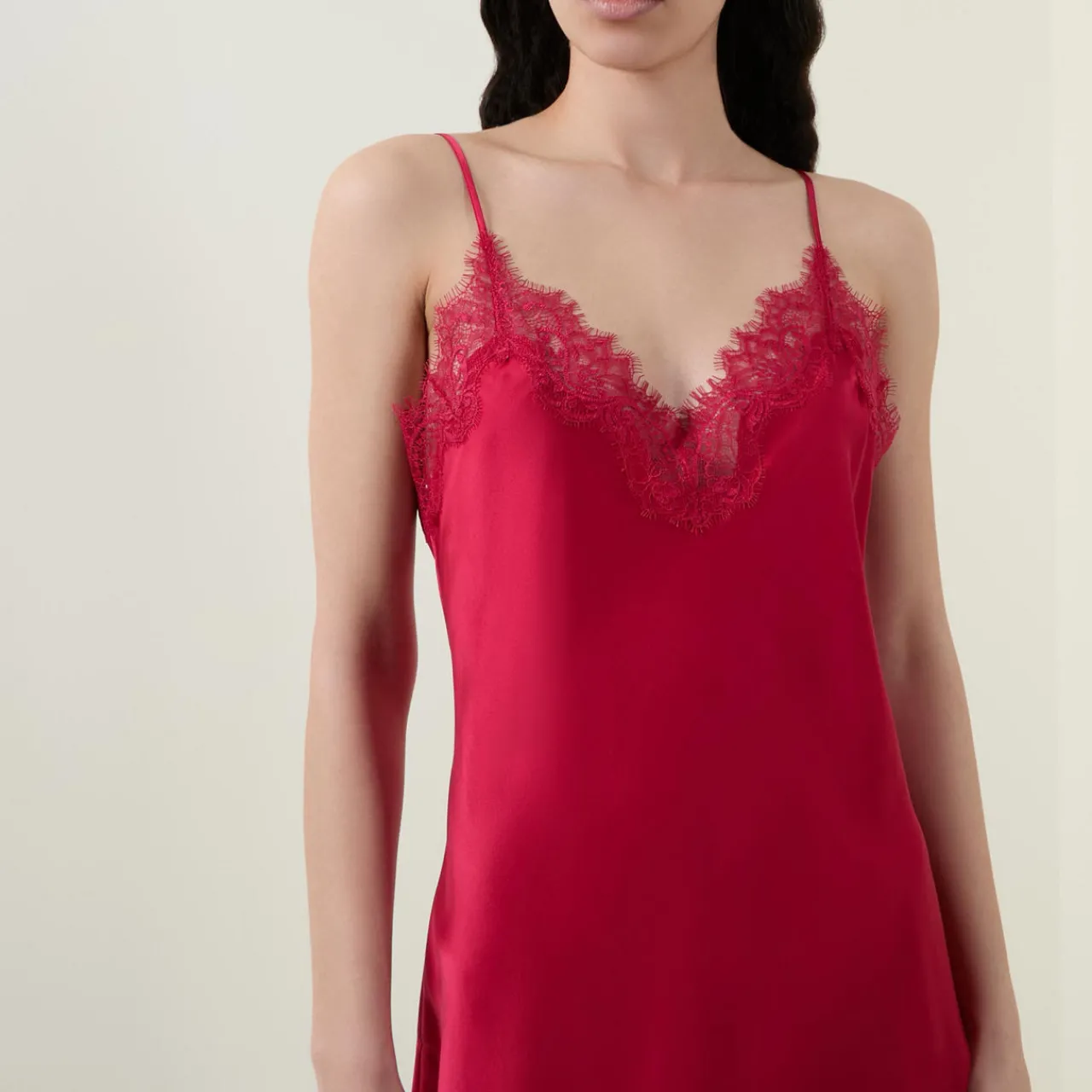 Clearance Scarlett Lace Silk Chemise Women Sleepwear