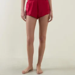 Best Scarlett Lace Silk Shorts Women Sleepwear
