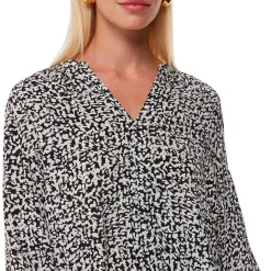 Clearance Scribble Print Blouse Women Tops