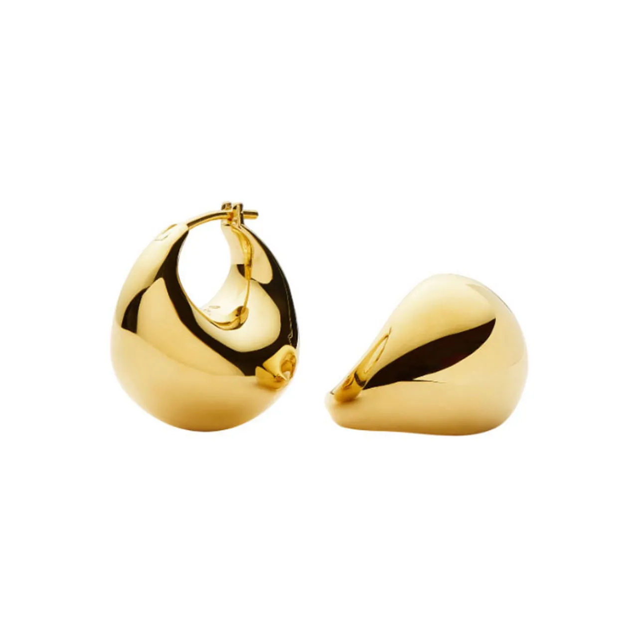 Sale Sculptural Chubby Dome Small Hoop Earrings Women Earrings