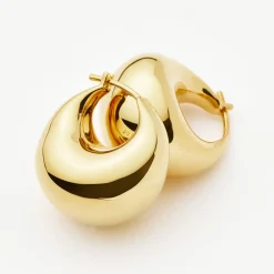 Sale Sculptural Chubby Dome Small Hoop Earrings Women Earrings