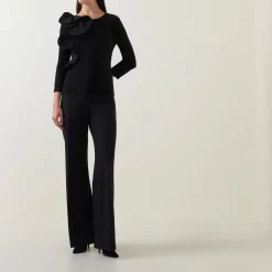New Sculptural Long-Sleeved Top Women Tops