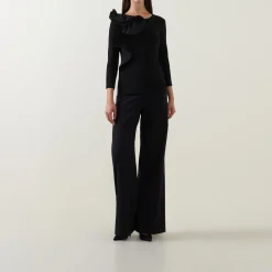 New Sculptural Long-Sleeved Top Women Tops