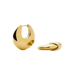 Hot Sculptural Pebble Small Hoop Earrings Women Earrings