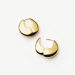 Hot Sculptural Pebble Small Hoop Earrings Women Earrings