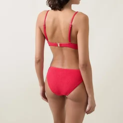 Online Sea Dive Textured Hipster Bikini Briefs Women Swimwear & Beachwear