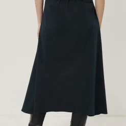 Outlet Seam Detail Flared Skirt Women Skirts