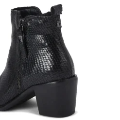 Discount Secil Textured Heeled Boots Women Boots