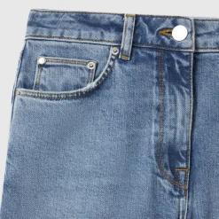 New Selin Mid-Rise Straight-Leg Jeans Women Denim