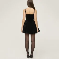 Online Selina Velvet Tulle Mini Dress Women Dresses