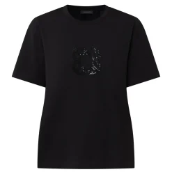 Discount Sequin Logo T-Shirt Women Tops