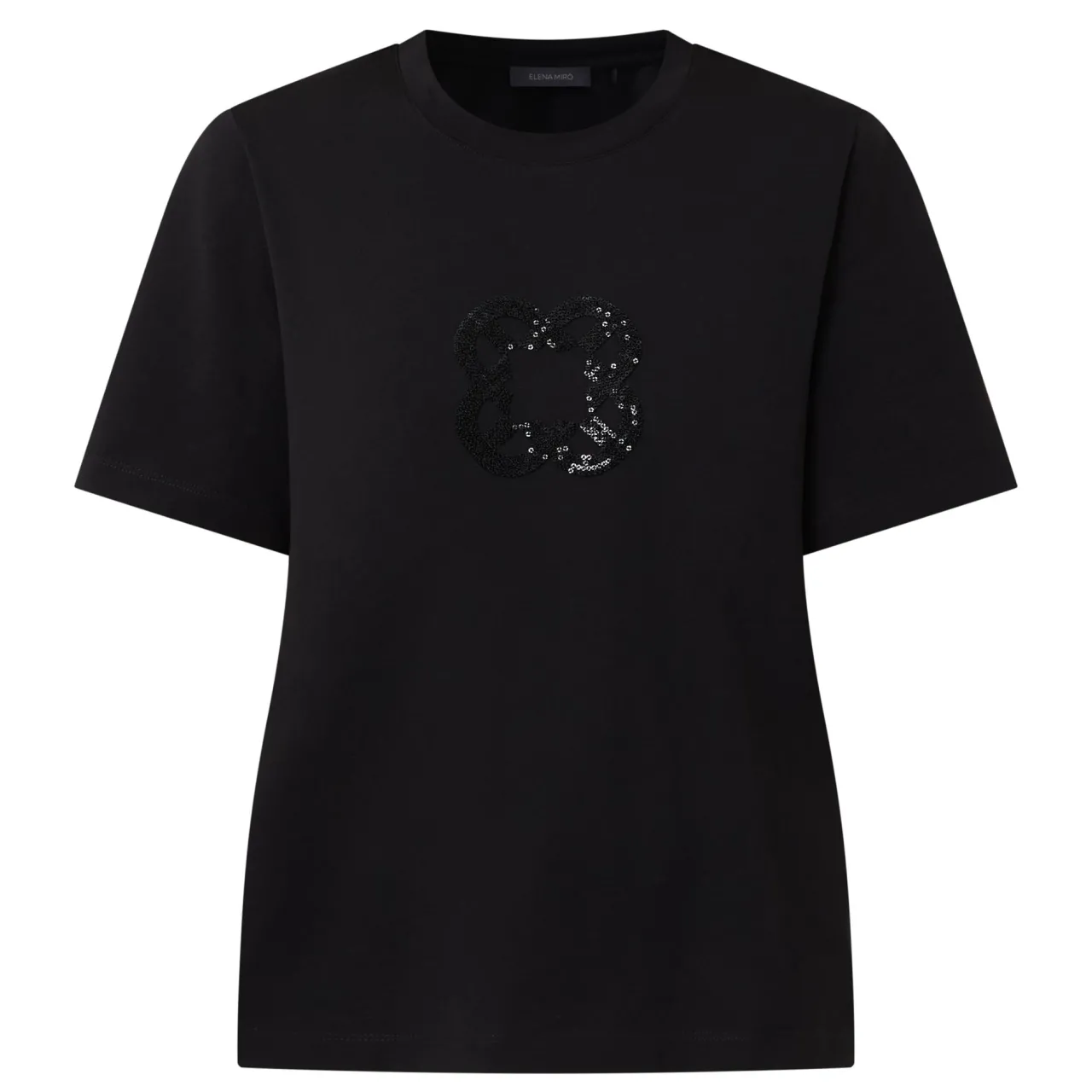 Discount Sequin Logo T-Shirt Women Tops