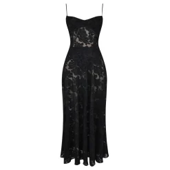 Sale Seren Floral Lace Flared Dress Women Dresses