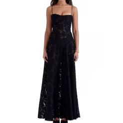 Sale Seren Floral Lace Flared Dress Women Dresses