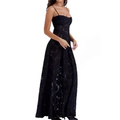 Sale Seren Floral Lace Flared Dress Women Dresses