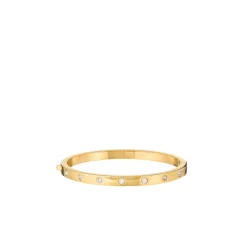 Outlet Set In Stone Hinged Bangle Women Bracelets