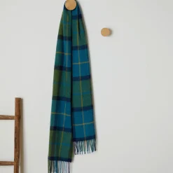 Hot Shannon Check Lambswool Scarf Women Scarves