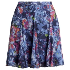New Shasley Abstract Floral Mini Skirt Women Skirts