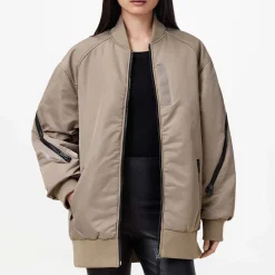 Discount Shazna Oversized Bomber Jacket Women Coats & Jackets