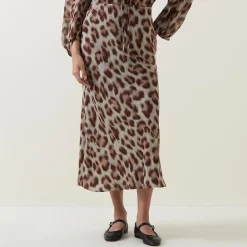 Clearance Sheer Cheetah Print Skirt Women Skirts