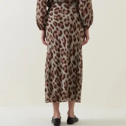 Clearance Sheer Cheetah Print Skirt Women Skirts