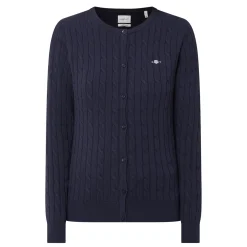 Shield Cable Knit Cardigan Women Sweaters & Cardigans