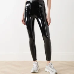 Best Shiny Faux Patent Leggings Women Activewear|Leggings