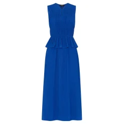 Online Shirred Ruffle Dress Women Dresses