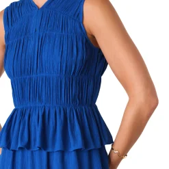 Online Shirred Ruffle Dress Women Dresses