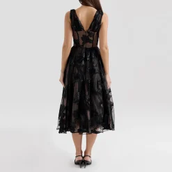 Sale Sianna Embroidered Tulle Dress Women Dresses