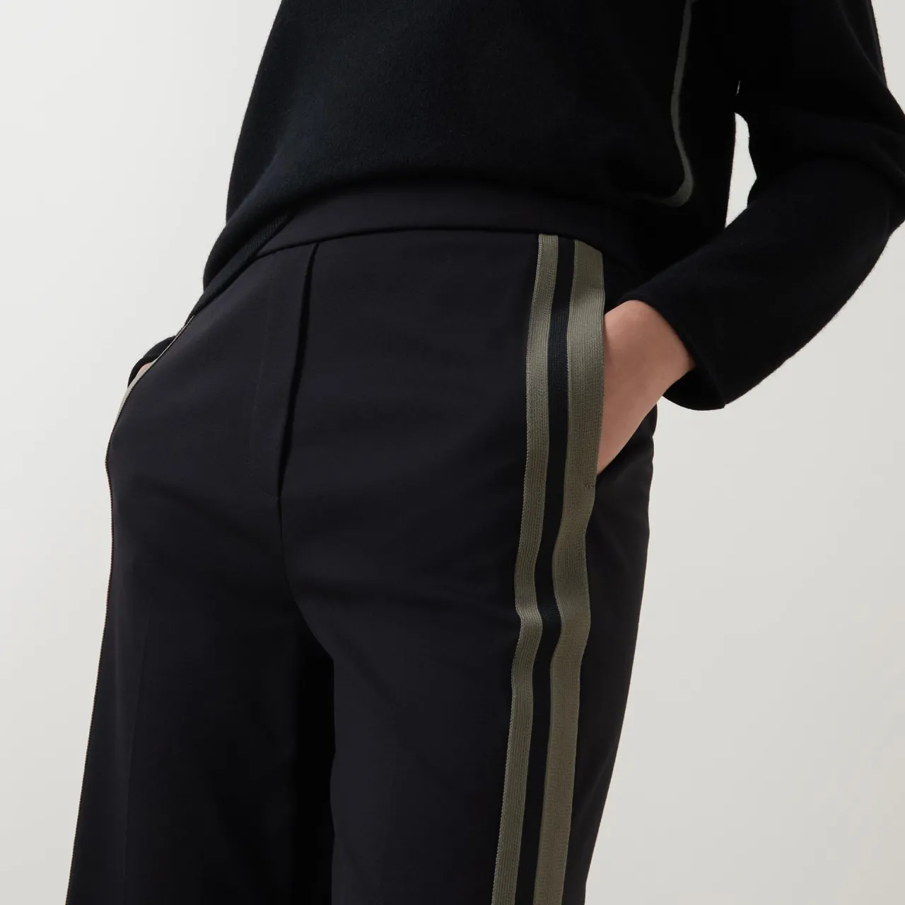 Hot Side Stripe Wide Leg Trousers Women Trousers & Shorts