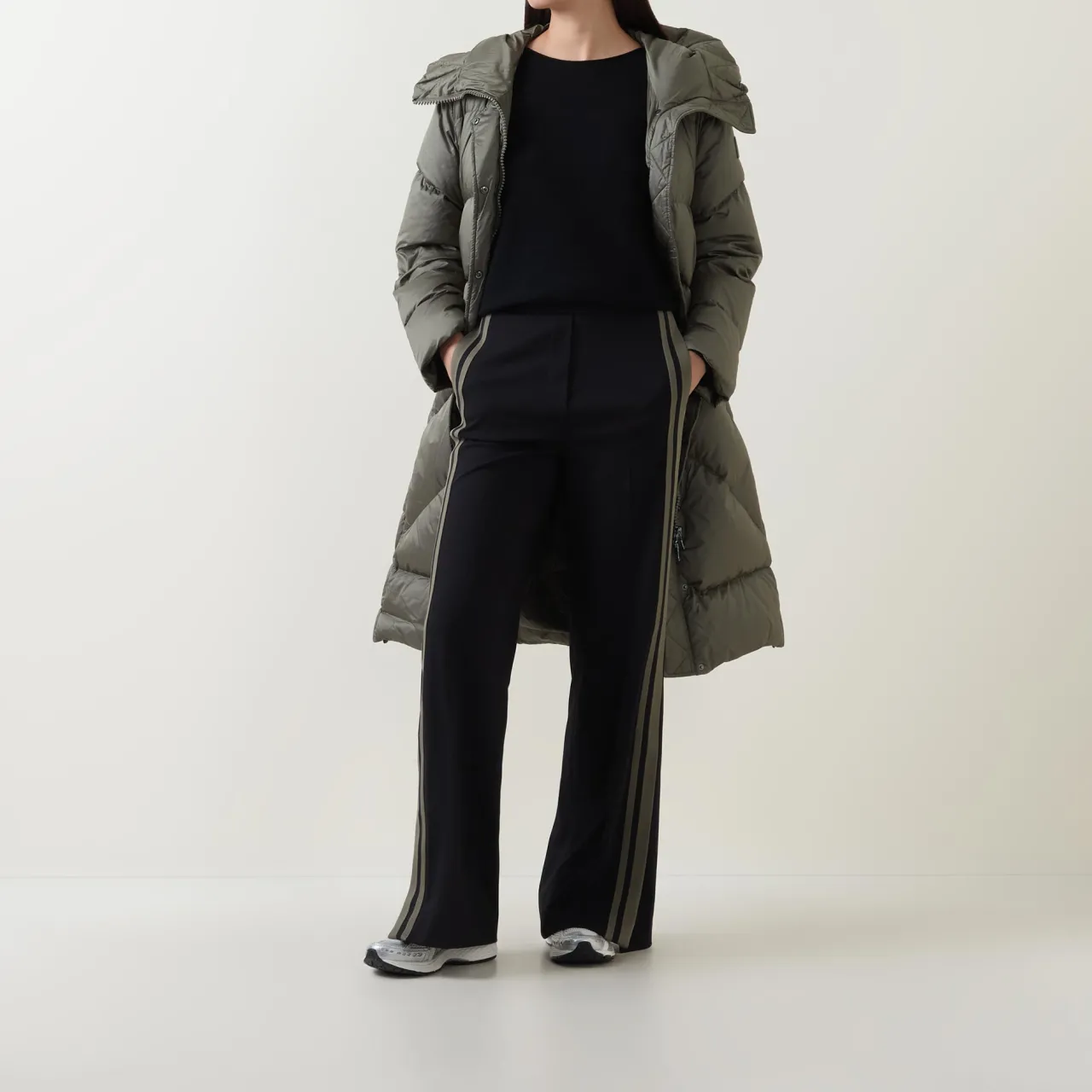 Hot Side Stripe Wide Leg Trousers Women Trousers & Shorts